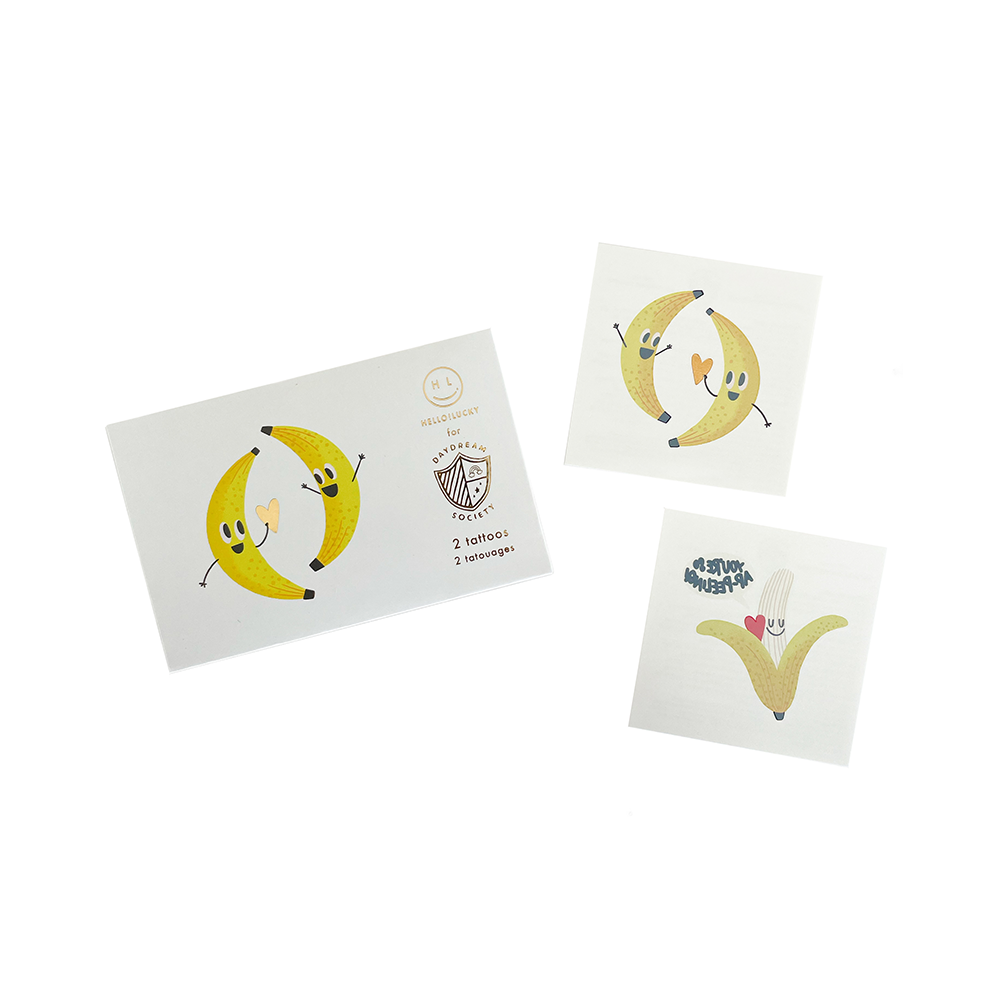 Bananas For You Temporary Tattoos, Daydream Society