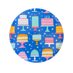 It's A Birthday Large Cake Print Plates, Daydream Society