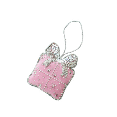 Pink Present Ornament, Daydream Society