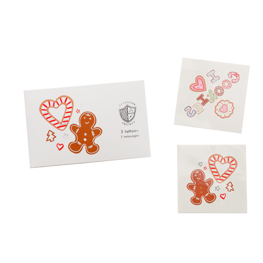 Baking Spirits Bright Cookie Temporary Tattoos, Daydream Society