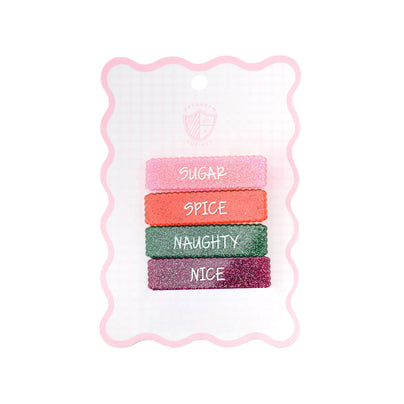 Baking Spirits Bright Sugar Spice Naughty Nice Hair Clip Set, Daydream Society