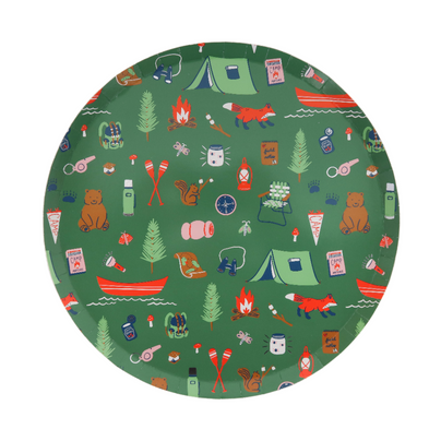 Camp Explorer Camp Pattern Large Plates, Daydream Society