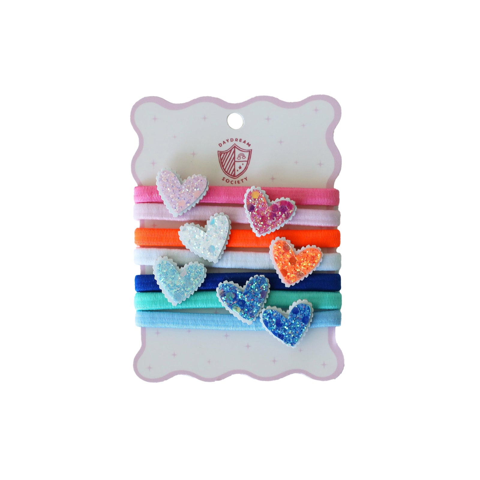 Embellished Heart Hair Tie Set, Daydream Society