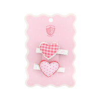 Love Birds Heart Hair Clip Set