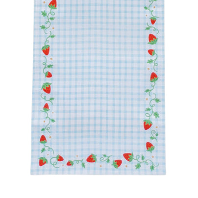 Strawberry Picnic Gingham Table Runner, Daydream Society