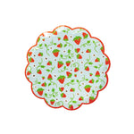 Strawberry Print Picnic Scalloped Small Plates, Daydream Society