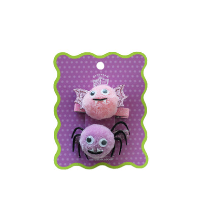 Monster Mash Fuzzy Bat + Spider Hair Clip Set, Daydream Society