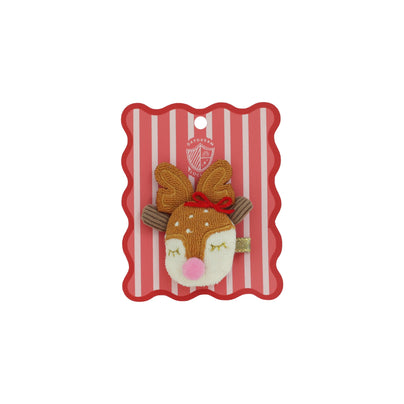 Oh What Fun Reindeer Crochet Hair Clip, Daydream Society