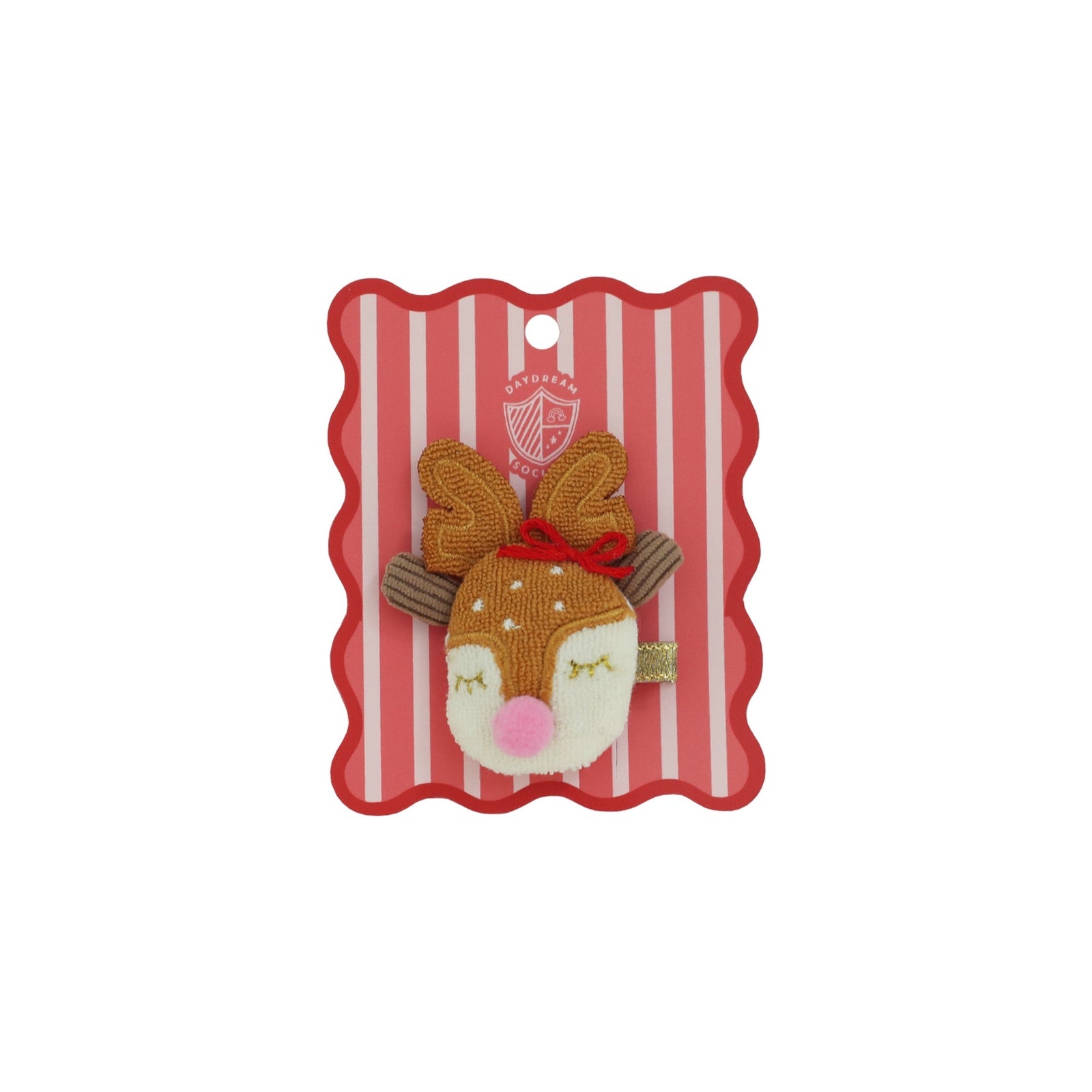 Oh What Fun Reindeer Crochet Hair Clip, Daydream Society