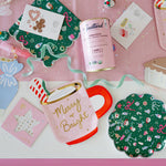 Baking Spirits Bright Dark Green Scalloped Small Plates, Daydream Society