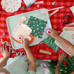 Baking Spirits Bright Dark Green Scalloped Large Napkins, Daydream Society