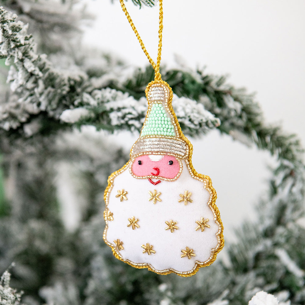 Cotton Candy Santa Ornament, Jollity & Co