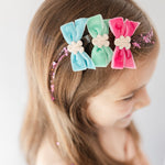 Baking Spirits Bright Gingerbread Bow Hair Clip Set, Daydream Society