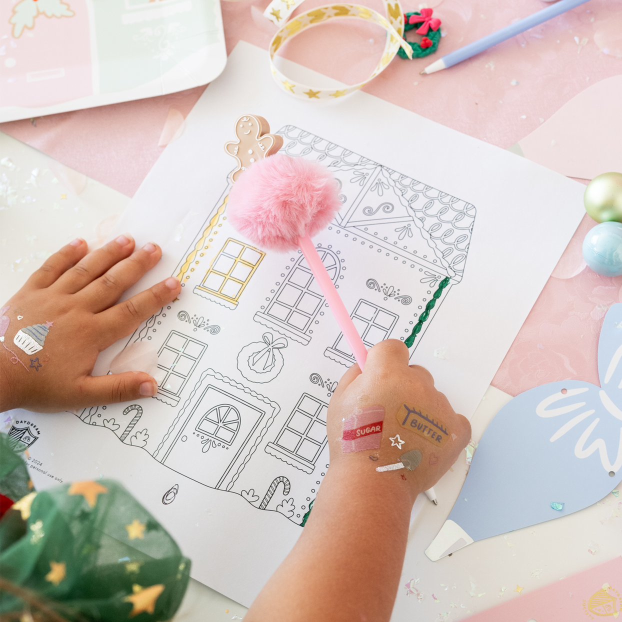 Baking Spirits Bright Baking Temporary Tattoos