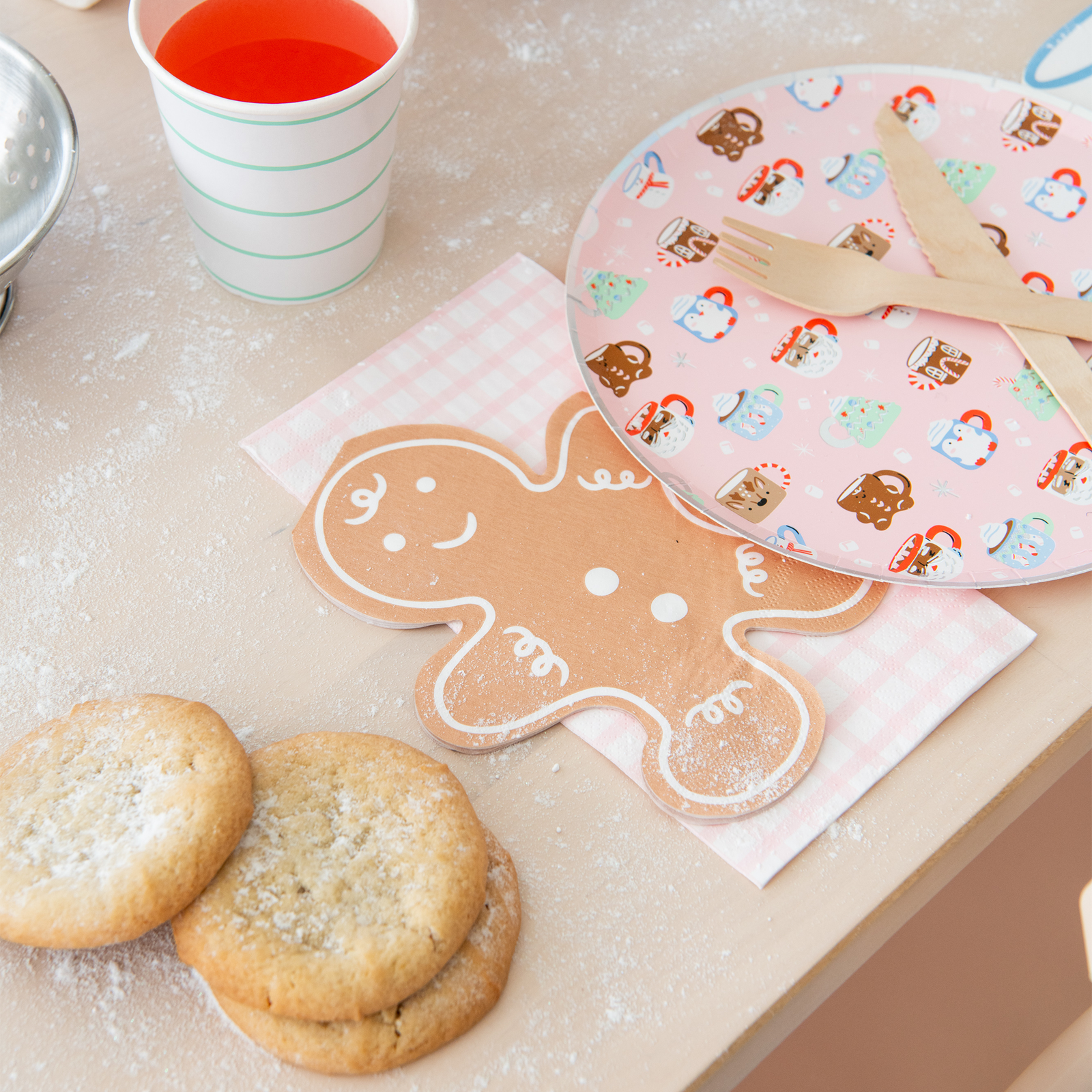 Baking Spirits Bright Gingerbread Man Large Napkins