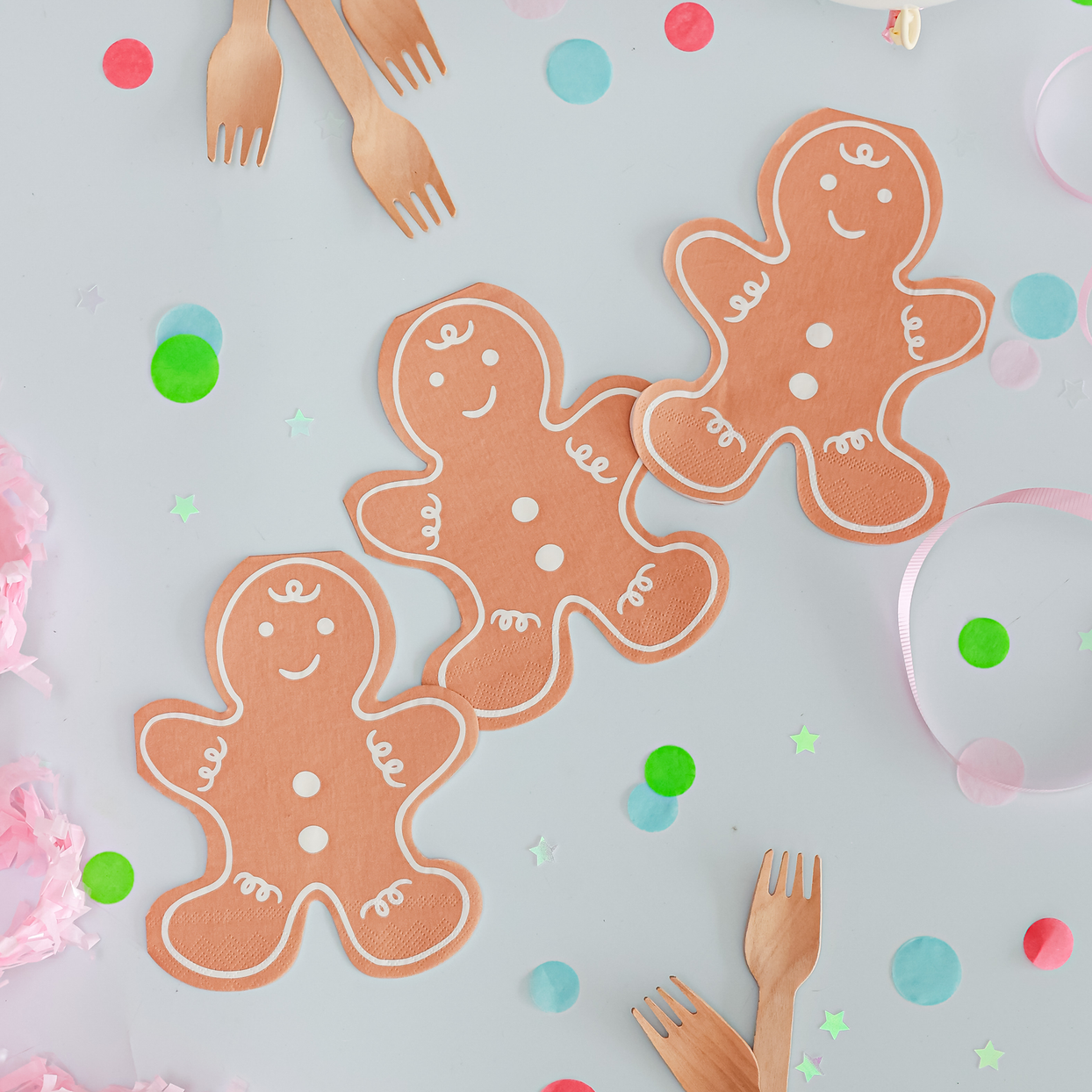 Baking Spirits Bright Gingerbread Man Large Napkins