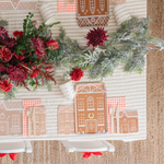 Baking Spirits Bright Tall Light Brown Gingerbread House Plates