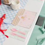 Baking Spirits Bright Pink Gingerbread House Large Plates