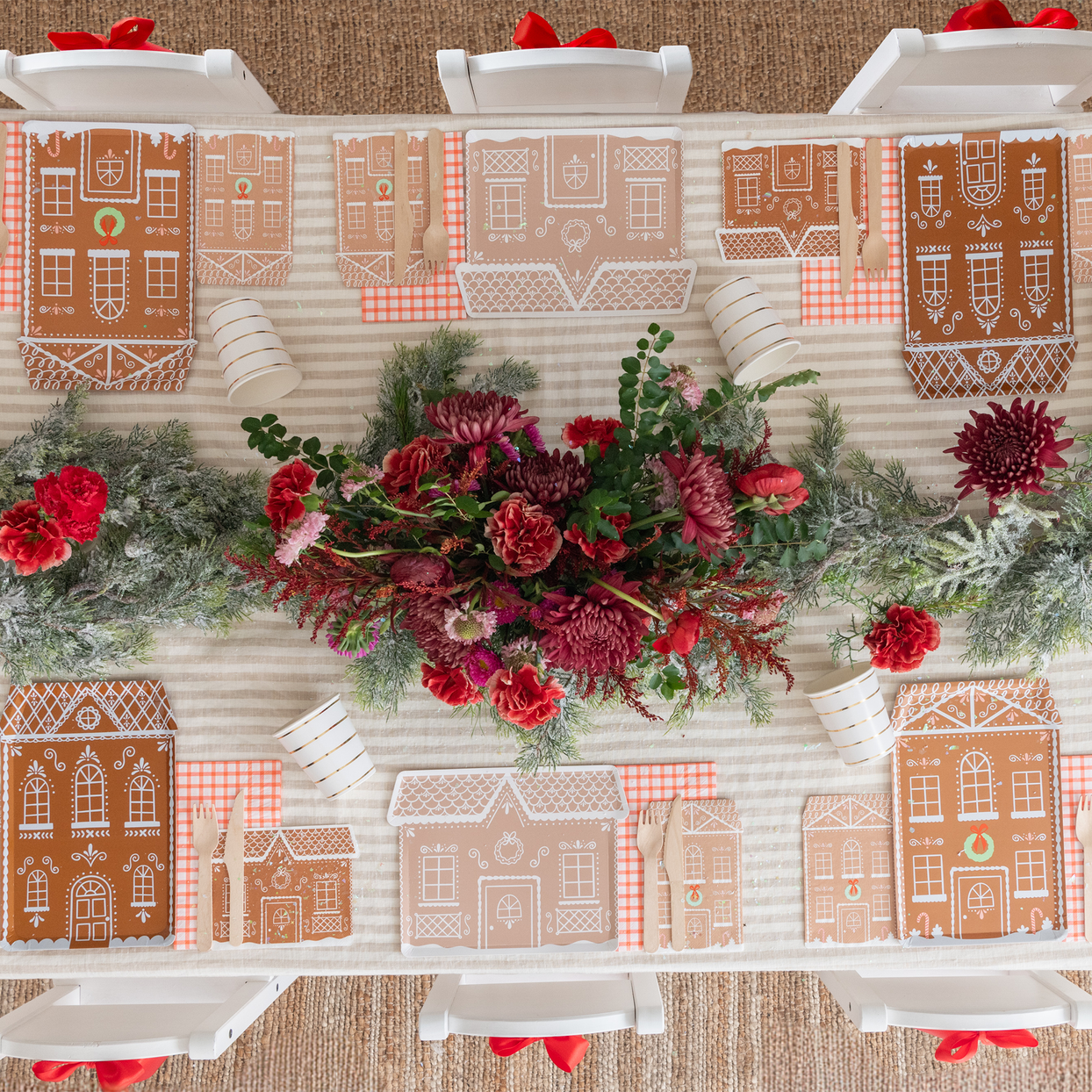 Baking Spirits Bright Tall Gingerbread House Guest Napkins