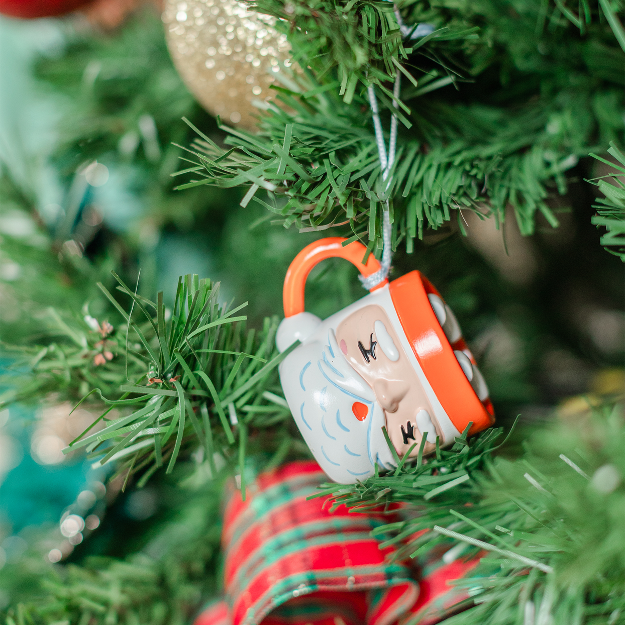 Baking Spirits Bright White Santa Mug Ornament