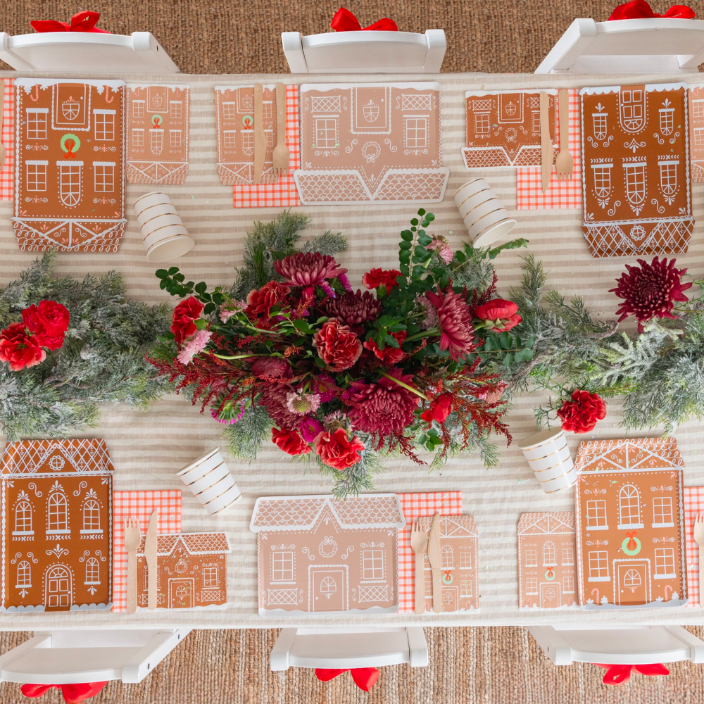 Baking Spirits Bright Tall Gingerbread House Guest Napkins, Daydream Society