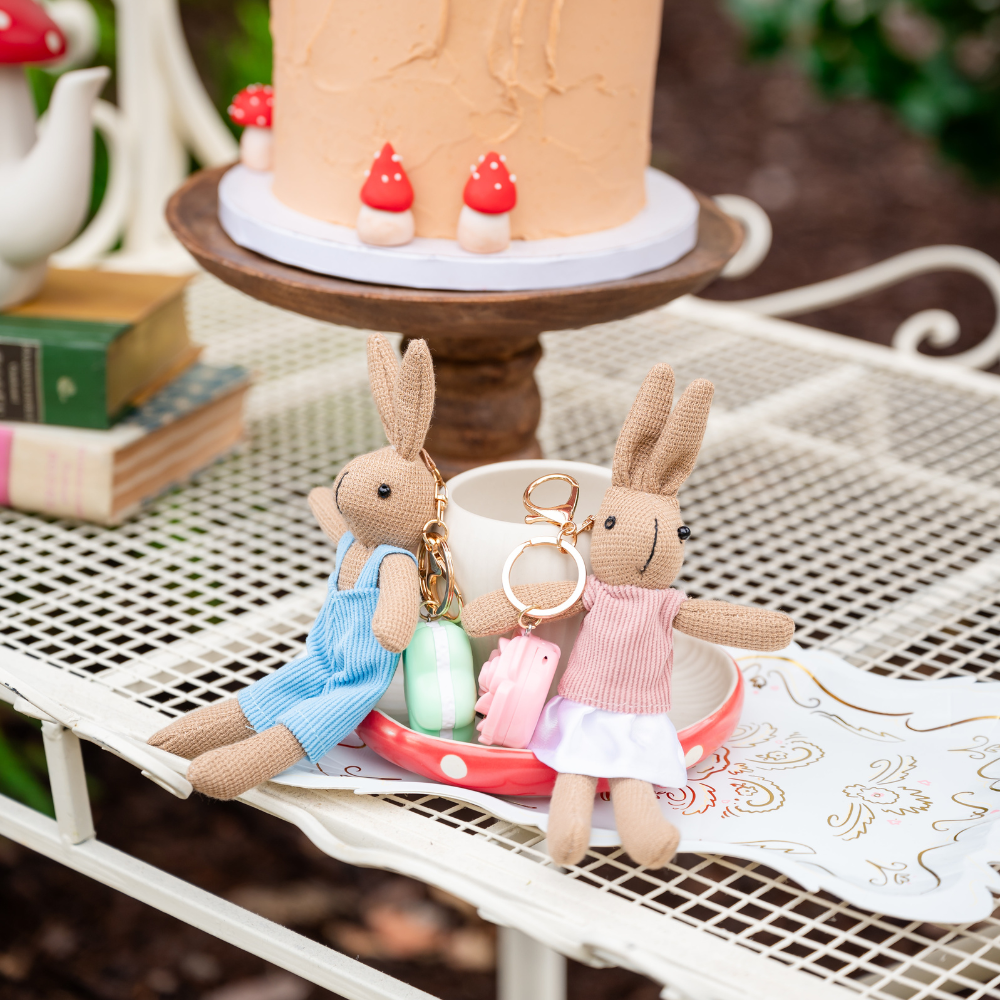 Bunnies In The Garden Bunny Keychain Lip Balm Case Pack, Daydream Society