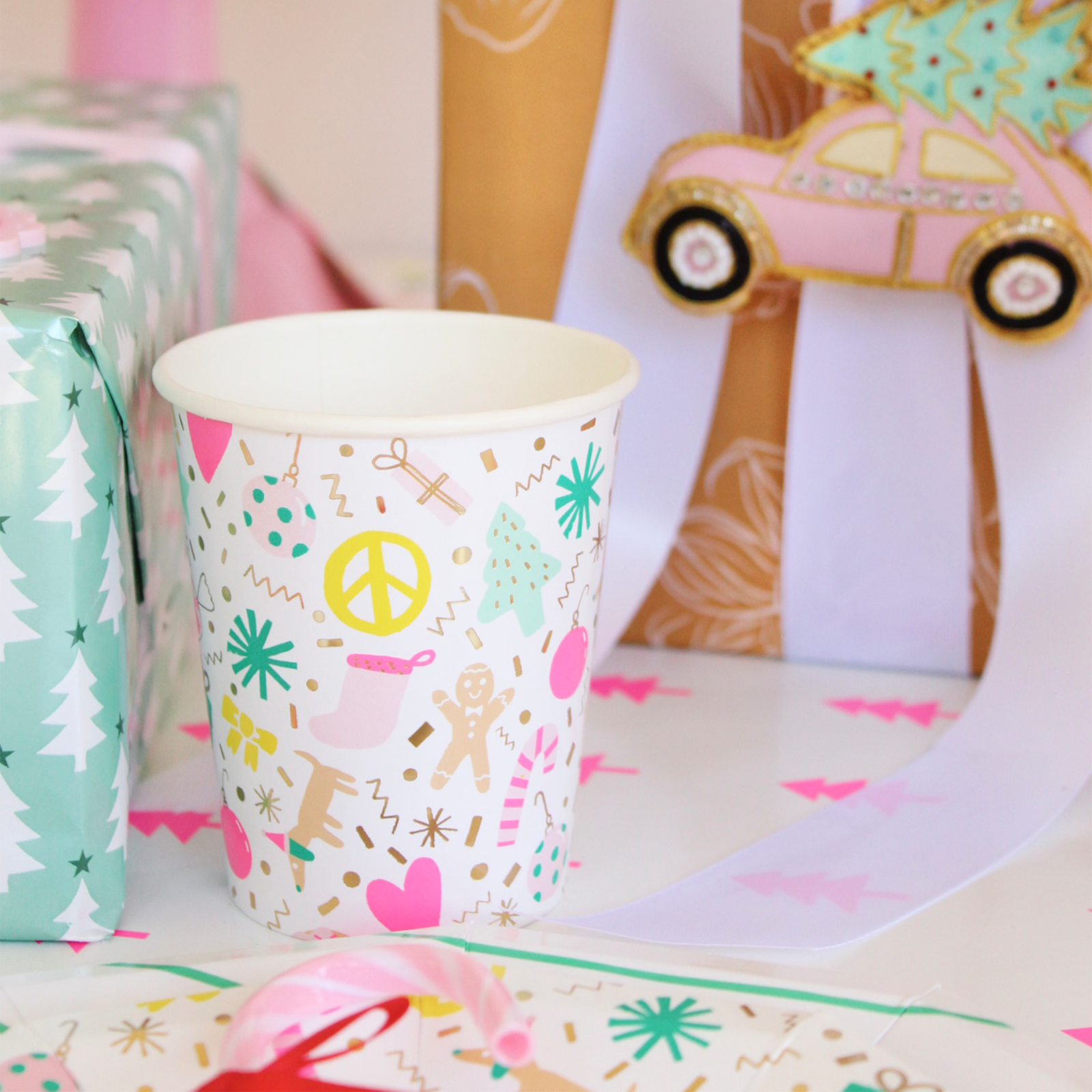 Merry + Bright 9 oz Cups