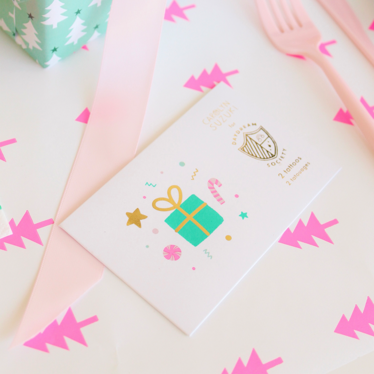 Merry + Bright Temporary Tattoos