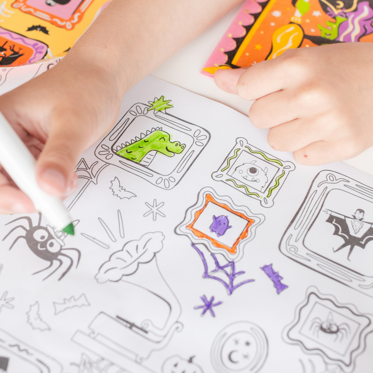 Monster Mash Coloring Roll Table Runner, Daydream Society