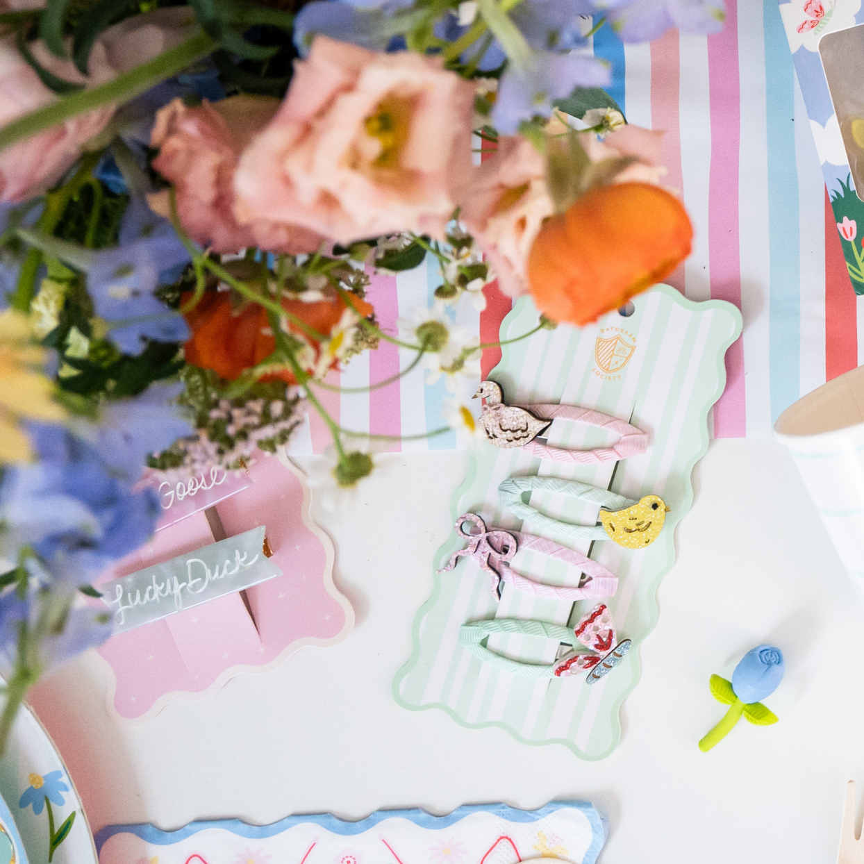 Silly Goose Hair Clip Set, Daydream Society