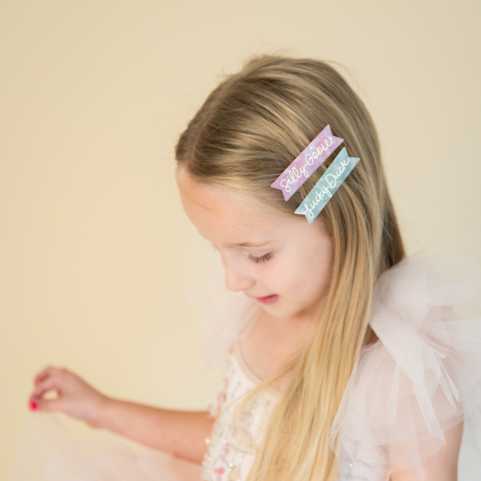 Silly Goose Acetate Hair Clip Set, Daydream Society