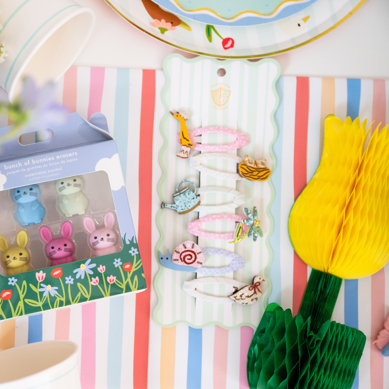 Silly Goose Garden Hair Clip Set, Daydream Society