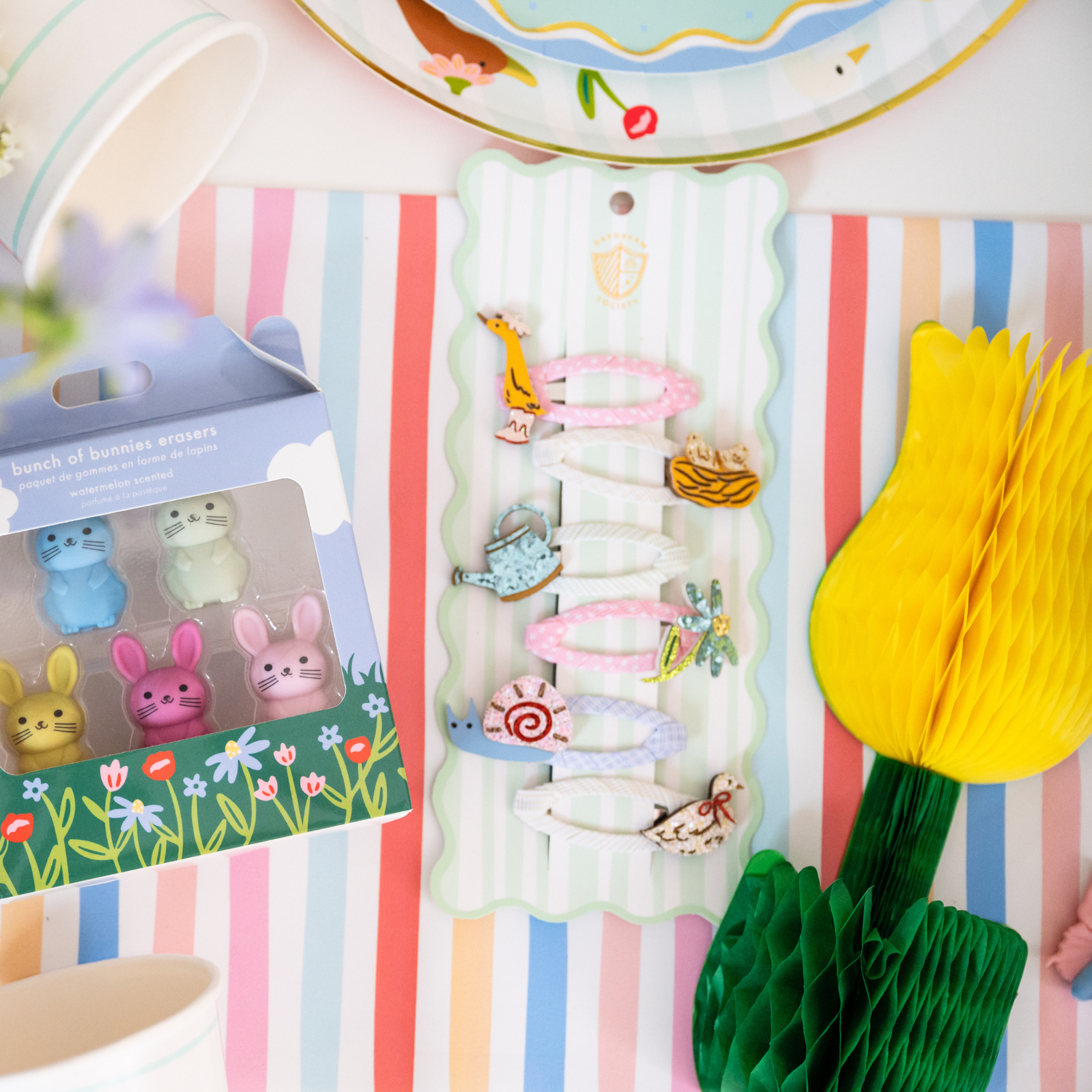 Silly Goose Garden Hair Clip Set, Daydream Society