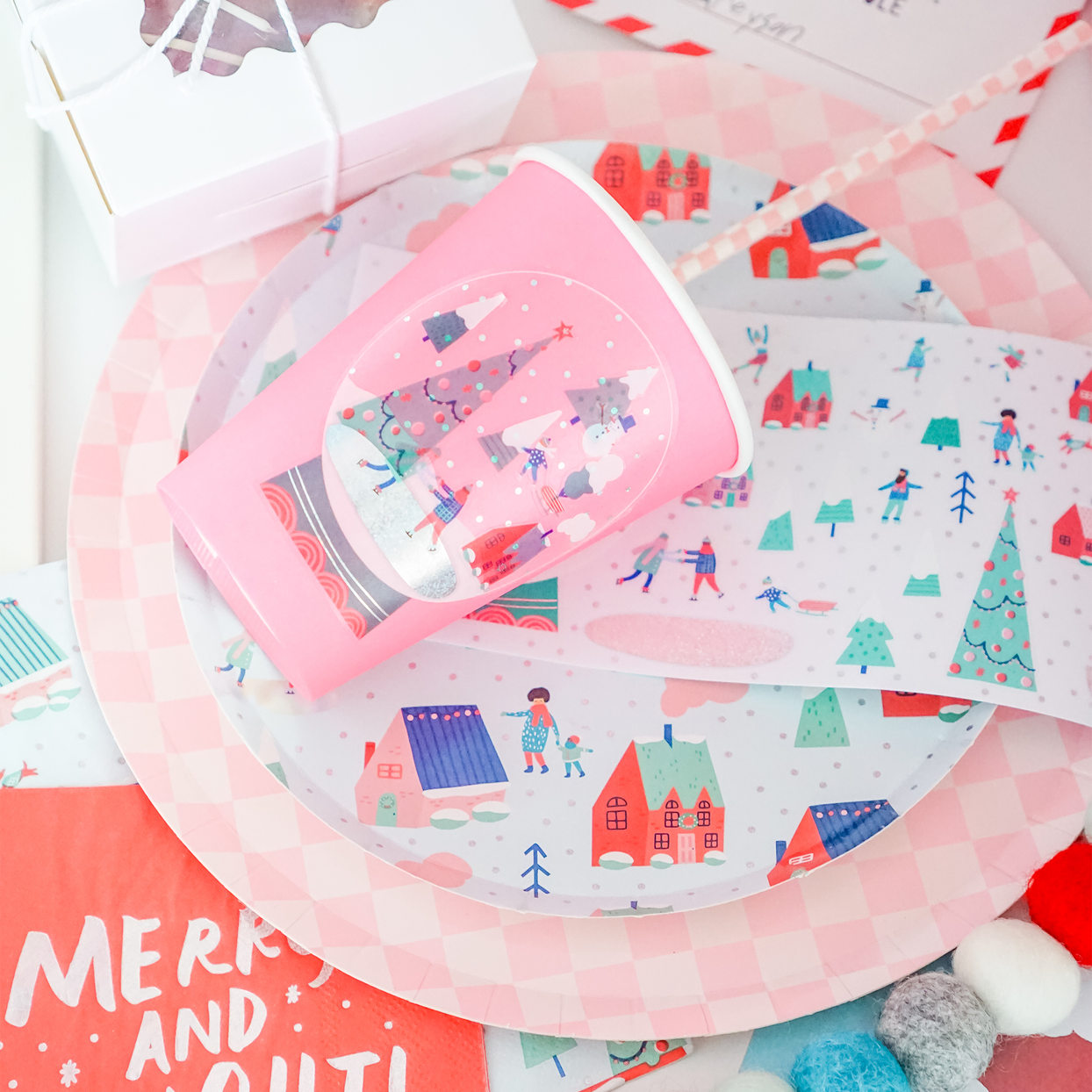 Snow Day Build Your Own Snow Globe Sticker Set