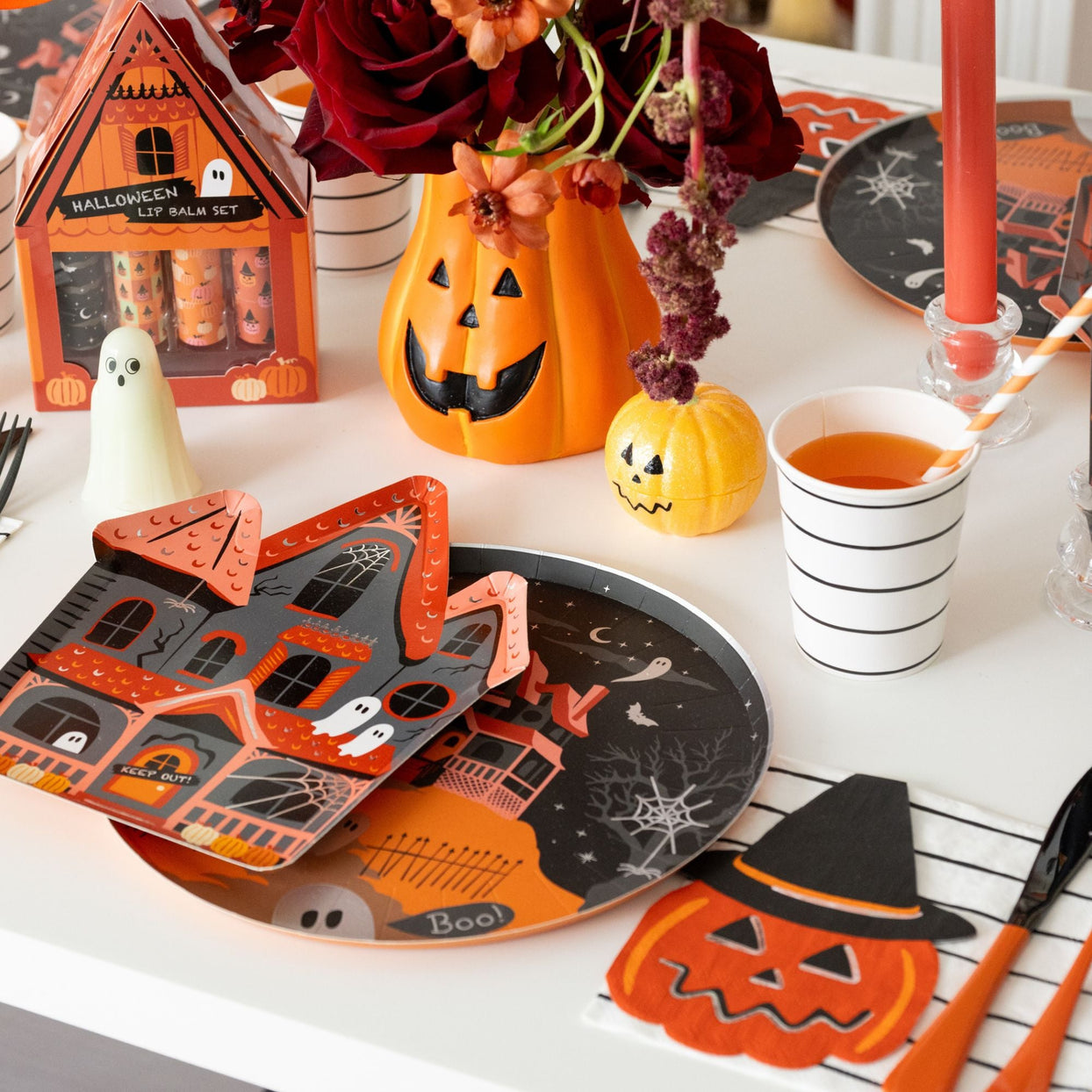 Trick or Treat Street Pumpkin Witch Large Napkins, Daydream Society