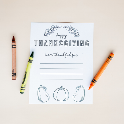 happy thanksgiving coloring page, daydream society