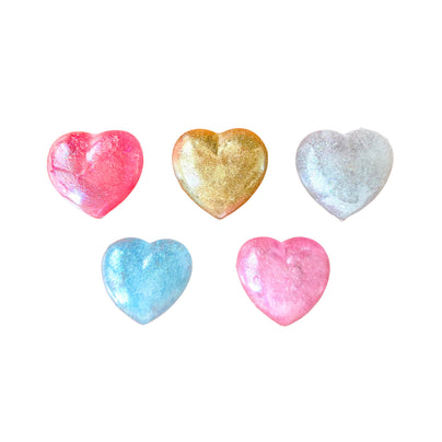 Glittery Heart Squishy - 5 Color Options