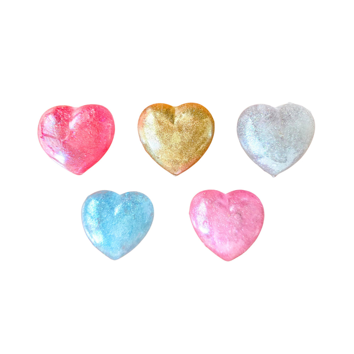 Glittery Heart Squishy - 5 Color Options