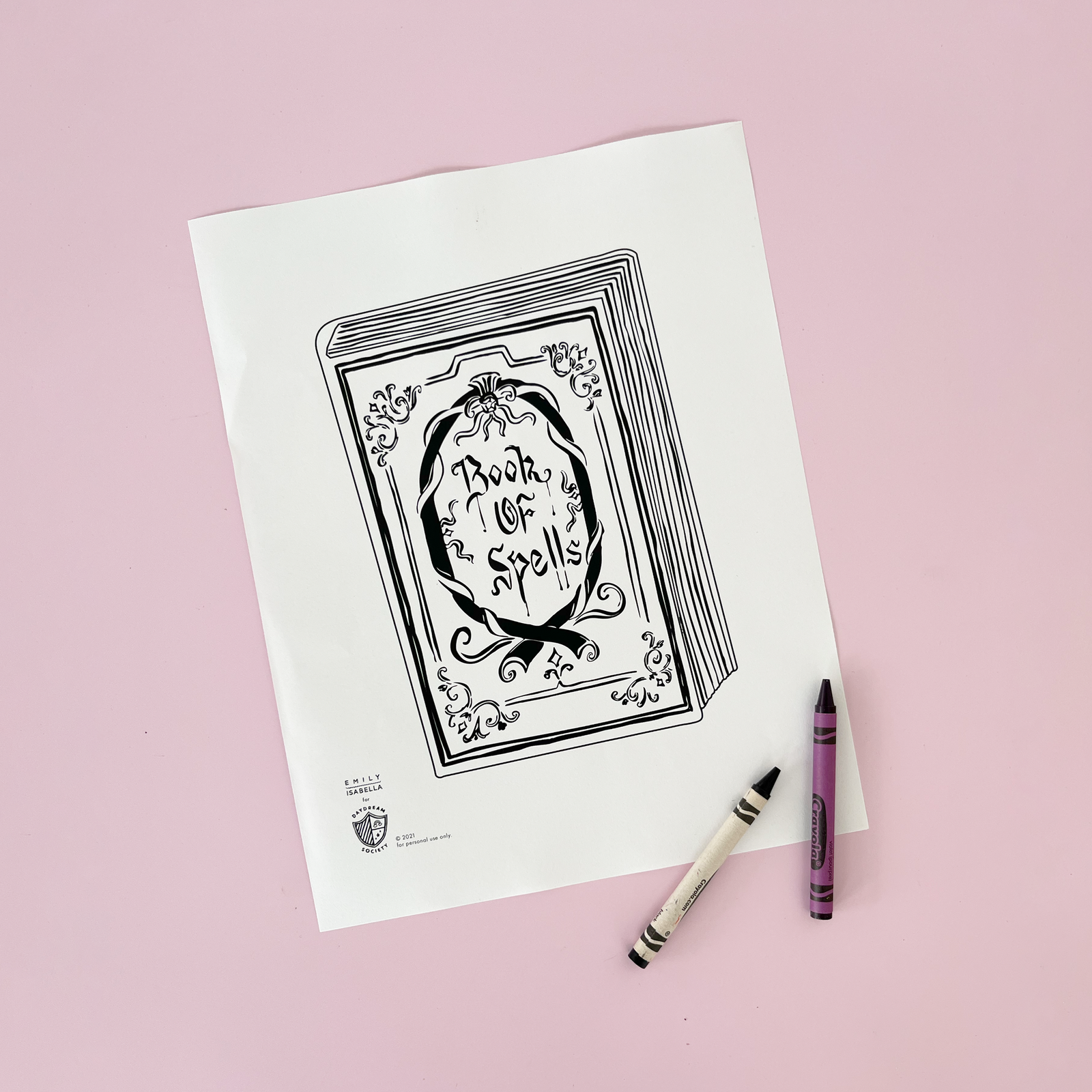 Spellbound Coloring Pages – Daydream Society