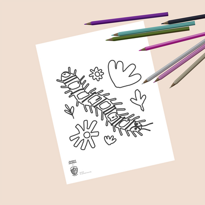 backyard bugs free coloring page printable, daydream society