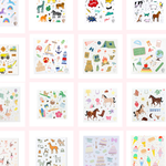 Party Sticker Sheets - Choose from 32 Styles