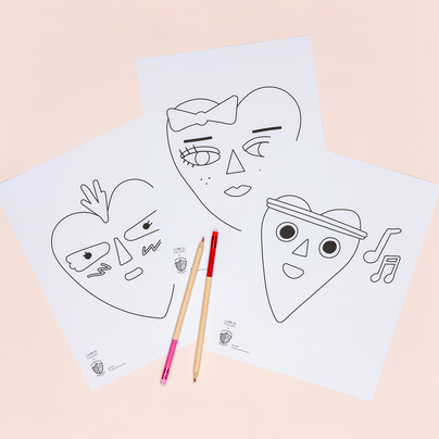 heartbeat gang coloring pages, daydream society