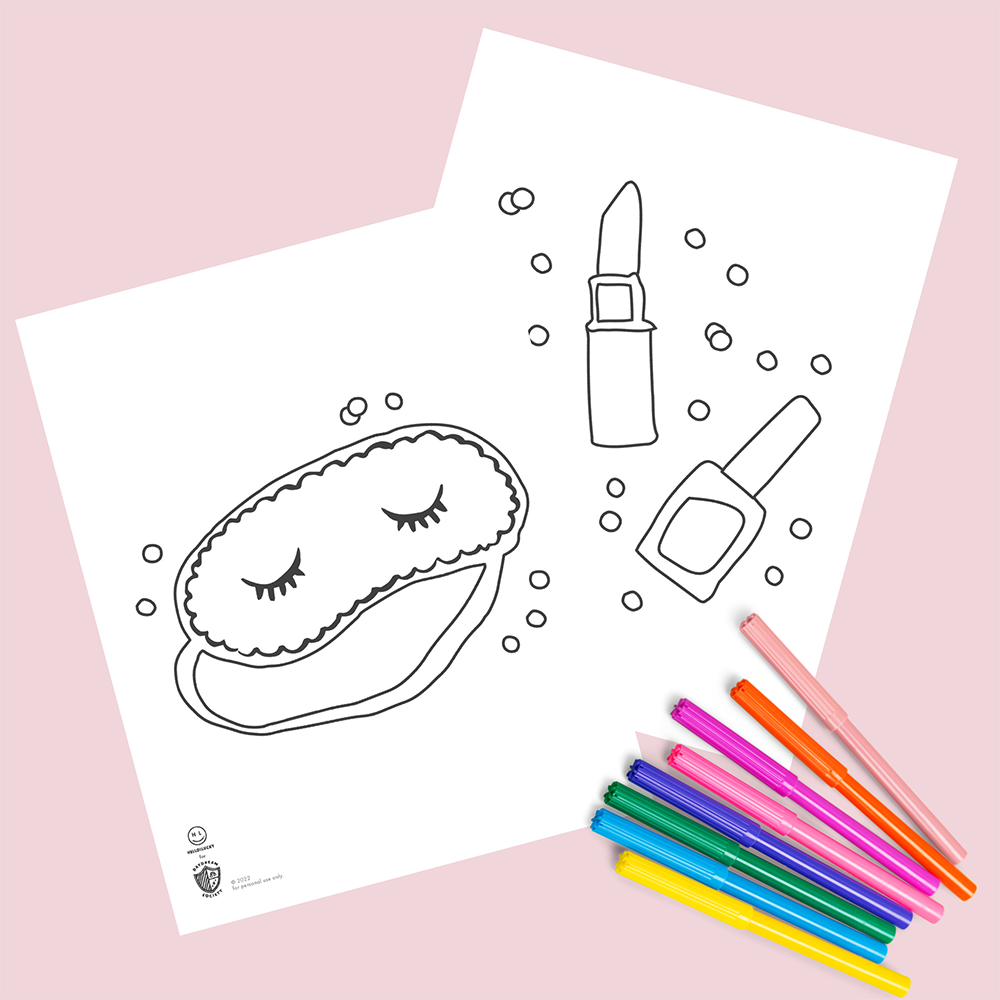 sweet dreams coloring pages, daydream society