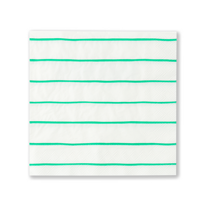 Clover Frenchie Striped Large Napkins, Daydream Society