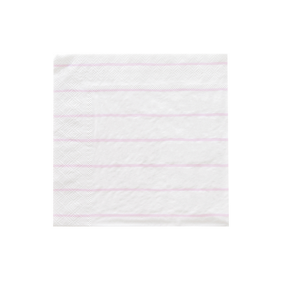 Lilac Frenchie Striped Petite Napkins, Daydream Society