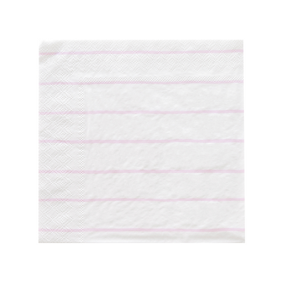Lilac Frenchie Striped Large Napkins